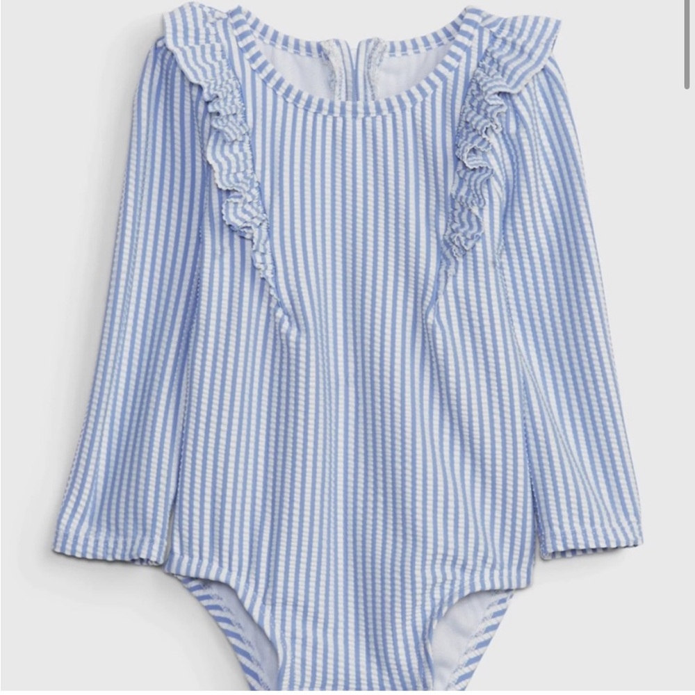 Baby Gap Seersucker Swimsuit size 6-12 months